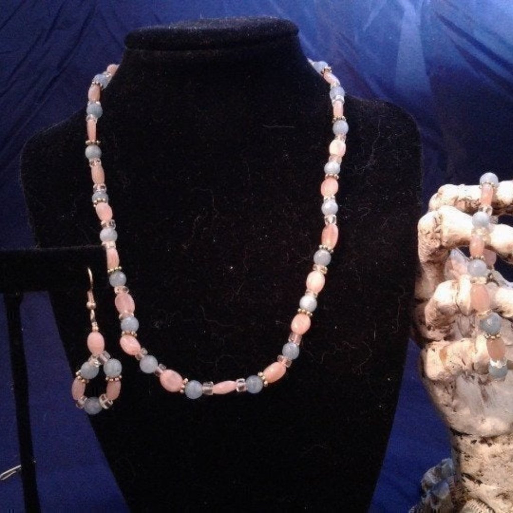 Handmade Agate & Citrine Jewelry Set Z259